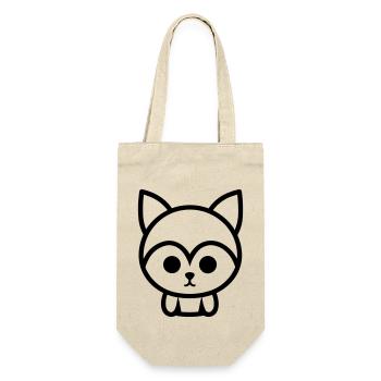 Fuchs - Geschenkbeutel für Flaschen - Natur - Vorne