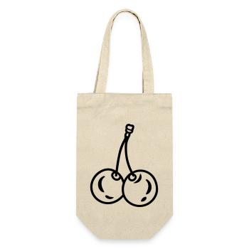cherry - Gift Bag for Bottles - nature - Front