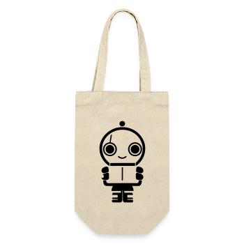 Petit robot - Sac à bouteille - nature - Devant