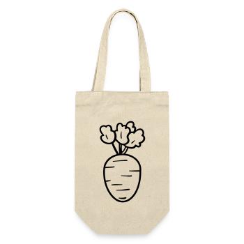 Karotte - Geschenkbeutel für Flaschen - Natur - Vorne