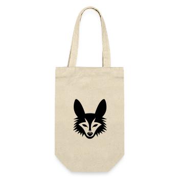 Fuchs - Geschenkbeutel für Flaschen - Natur - Vorne