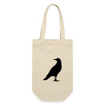 Vogel - Geschenkbeutel für Flaschen - Natur - Vorne