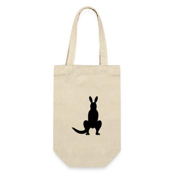 kangaroo - Gift Bag for Bottles - nature - Front
