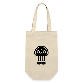 Petit robot - Sac à bouteille - nature - Devant