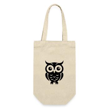 Owl - Gift Bag for Bottles - nature - Front