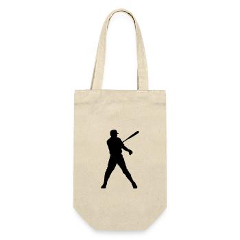 Baseball Homme Silhouette - Sac à bouteille - nature - Devant