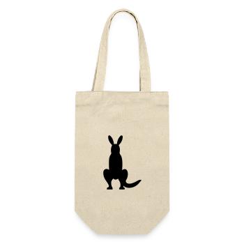 kangaroo - Gift Bag for Bottles - nature - Front