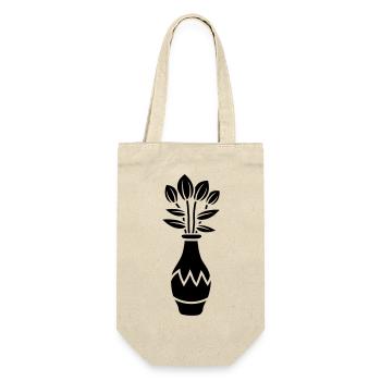 Tulip design beautiful flower vase - Gift Bag for Bottles - nature - Front