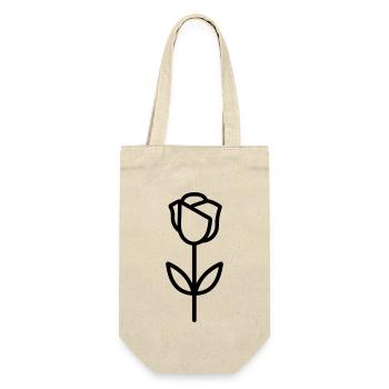 Fleur rose - Sac à bouteille - nature - Devant