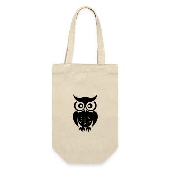 Owl - Gift Bag for Bottles - nature - Front