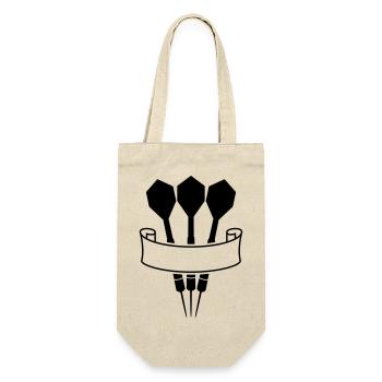 Dart Banner Logo - Geschenkbeutel für Flaschen - Natur - Vorne