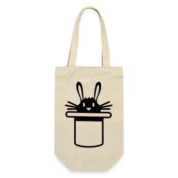 Lapin Chapeau Haut de forme Sorcier Lapin Sorcier Mignon - Sac à bouteille - nature - Devant