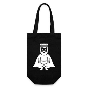 König Majestät - Geschenkbeutel für Flaschen - Schwarz - Vorne