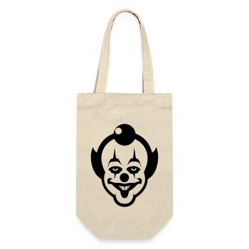 Clown - Geschenkbeutel für Flaschen - Natur - Vorne