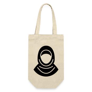 hijab headscarf muslim woman - Gift Bag for Bottles - nature - Front