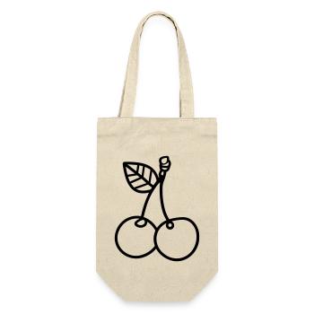 cherry - Gift Bag for Bottles - nature - Front