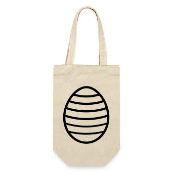 Osterei - Geschenkbeutel für Flaschen - Natur - Vorne