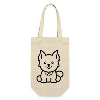 Dog - Gift Bag for Bottles - nature - Front