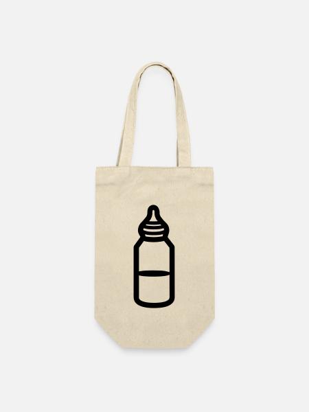 Flasche - Geschenkbeutel für Flaschen - Natur