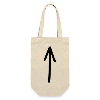 Up arrow - Gift Bag for Bottles - nature - Front