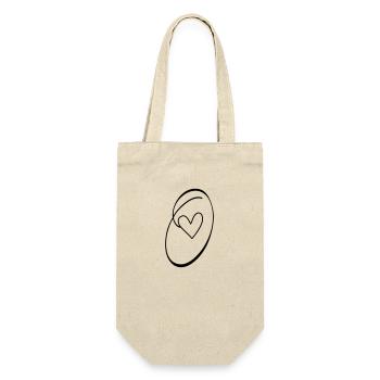 Letter O Letter O Calligraphy - Gift Bag for Bottles - nature - Front