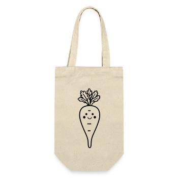 Karotte - Geschenkbeutel für Flaschen - Natur - Vorne