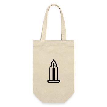 Candle - Gift Bag for Bottles - nature - Front