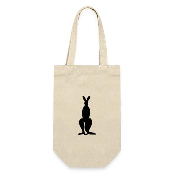 Känguru - Geschenkbeutel für Flaschen - Natur - Vorne