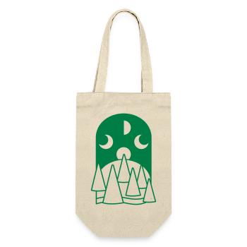 BOHO Phases de lune arc avec forêt - Sac à bouteille - nature - Devant