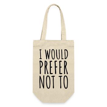Je préfère ne pas - Sac à bouteille - nature - Devant