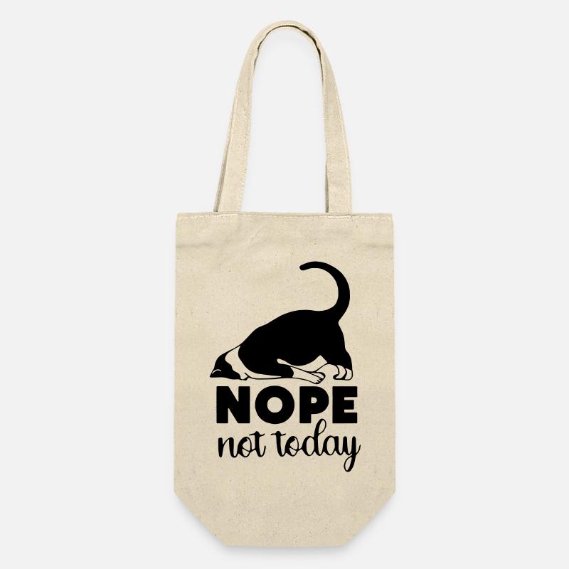 nö, heute nicht - Geschenkbeutel für Flaschen - Natur
