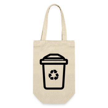 dustbin - Gift Bag for Bottles - nature - Front