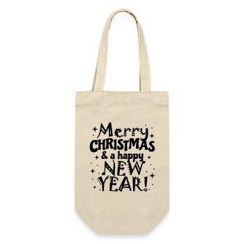 Joyeux Noël, Bonne Année - Sac à bouteille - nature - Devant
