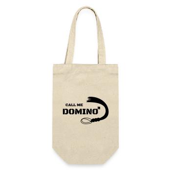 Appelez-moi Domino Whip Sexe Cadeau Dominatrice - Sac à bouteille - nature - Devant