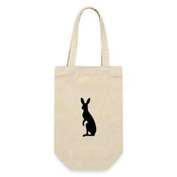 Känguru - Geschenkbeutel für Flaschen - Natur - Vorne