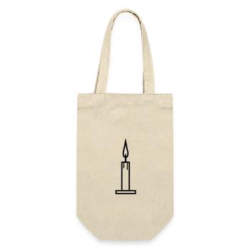 Candle - Gift Bag for Bottles - nature - Front