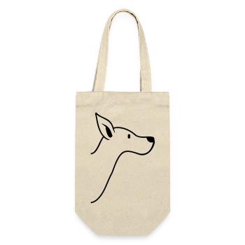 Good Dog Face Cute Pet Head Cute - Gift Bag for Bottles - nature - Front