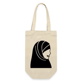 hijab headscarf muslim woman - Gift Bag for Bottles - nature - Front