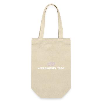 Field Hockey Team Heart - Gift Bag for Bottles - nature - Front