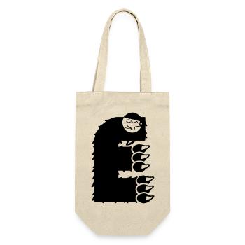 Monster Letter E - Gift Bag for Bottles - nature - Front