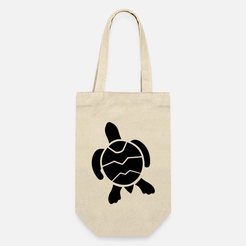 Schildkröte - Geschenkbeutel für Flaschen - Natur