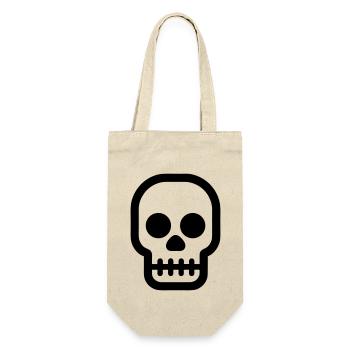 Skull - Gift Bag for Bottles - nature - Front