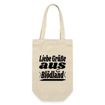 liebe grüße - Geschenkbeutel für Flaschen - Natur - Vorne
