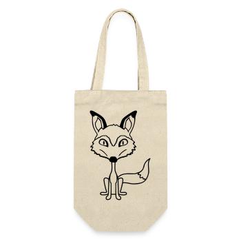 Renard Mauvais œil Dangereux Fou Animal sauvage - Sac à bouteille - nature - Devant