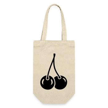 cherry - Gift Bag for Bottles - nature - Front