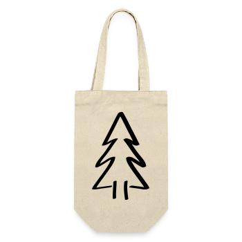 Tree Fir Tree Christmas Tree Christmas Tree - Gift Bag for Bottles - nature - Front
