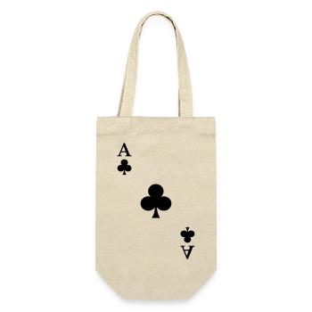 Cross Ace Costume Jouer aux cartes Poker Carnival Casino - Sac à bouteille - nature - Devant