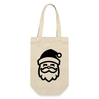 Little Santa Claus - Gift Bag for Bottles - nature - Front