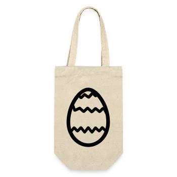 Easter Egg - Gift Bag for Bottles - nature - Front