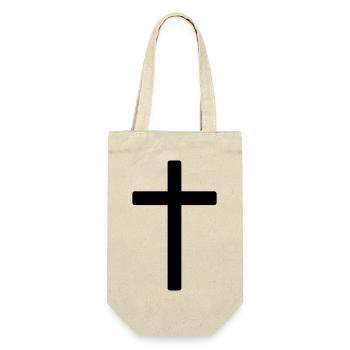 cross - Gift Bag for Bottles - nature - Front